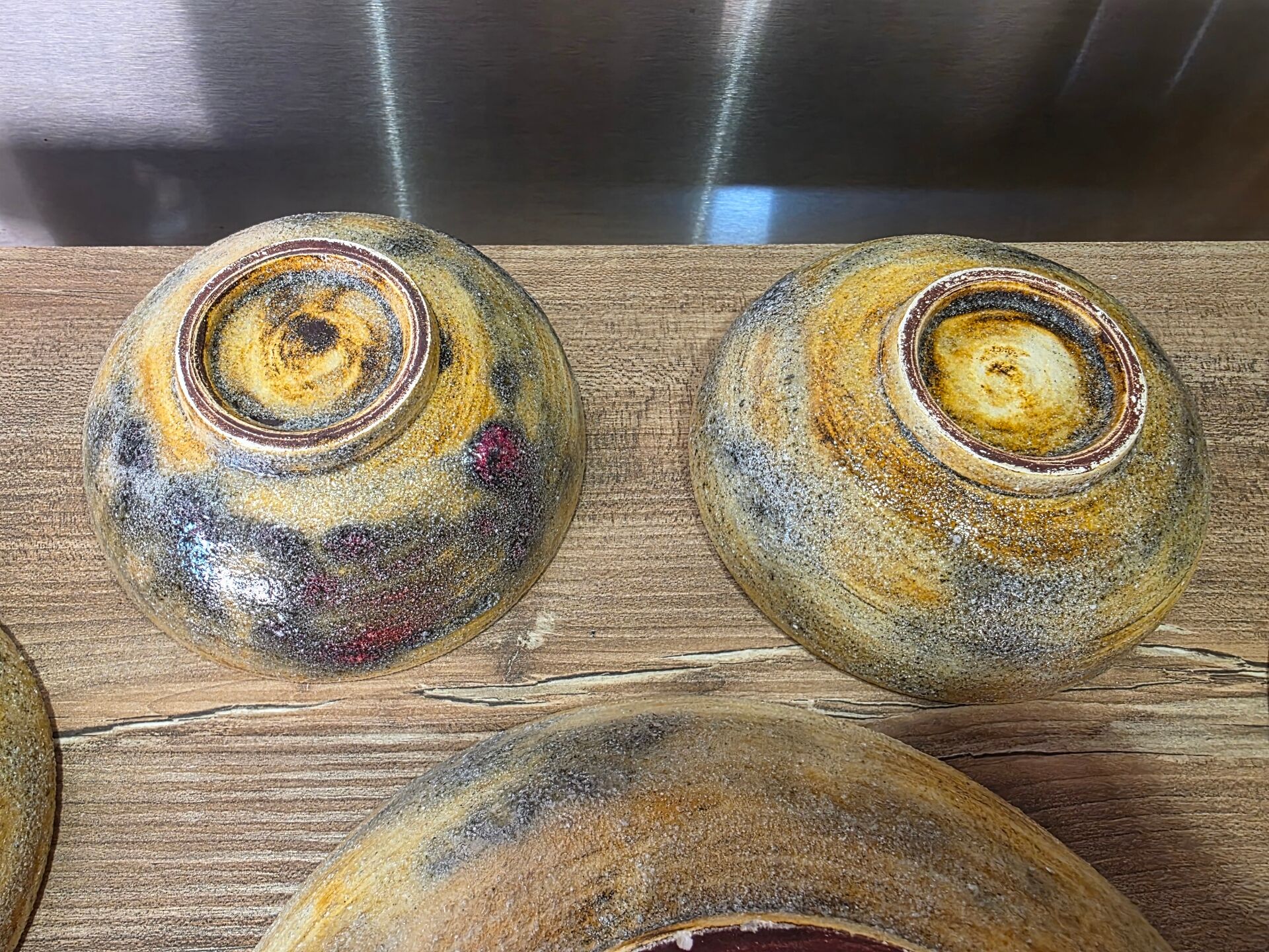 Magnificent vintage service in Vallauris fat lava from the 60s-70s, signed.