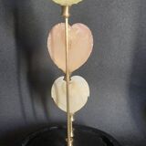 Curiosity cabinet globe with Venus heart shells corculum cardiss