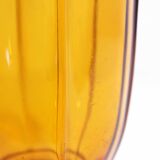 Art Deco amber glass vase