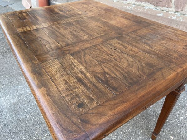 Table campagnarde de ferme 1850 louis xvi merisier Alsace