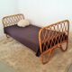 Vintage rattan daybed