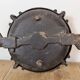 Black Industrial Cast Iron Wall or Ceiling Light from Elektrosvit, 1960s