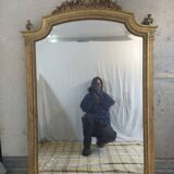 Large old golden mirror 169 by 106 cm