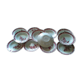 Lot 12 hollow plates Badonviller porcelain