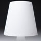Lampe en verre opalin blanc, années 1970, Italie