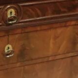 Mahogany and marble chest of drawers Louis Philippe period