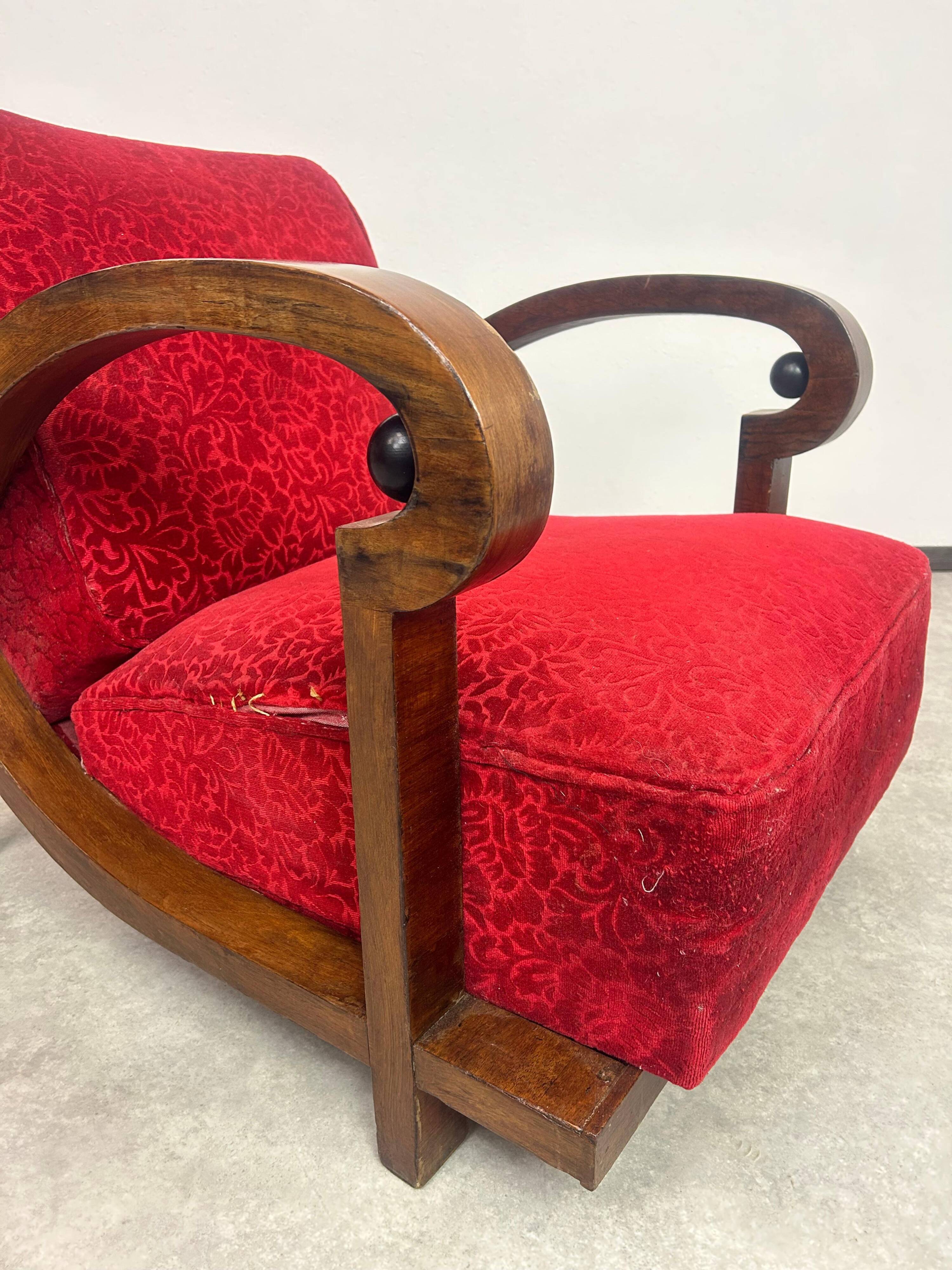 Fauteuils lounge Art déco (ensemble de 2)