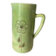 Green ceramic pitcher