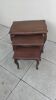 Vintage wooden nesting table
