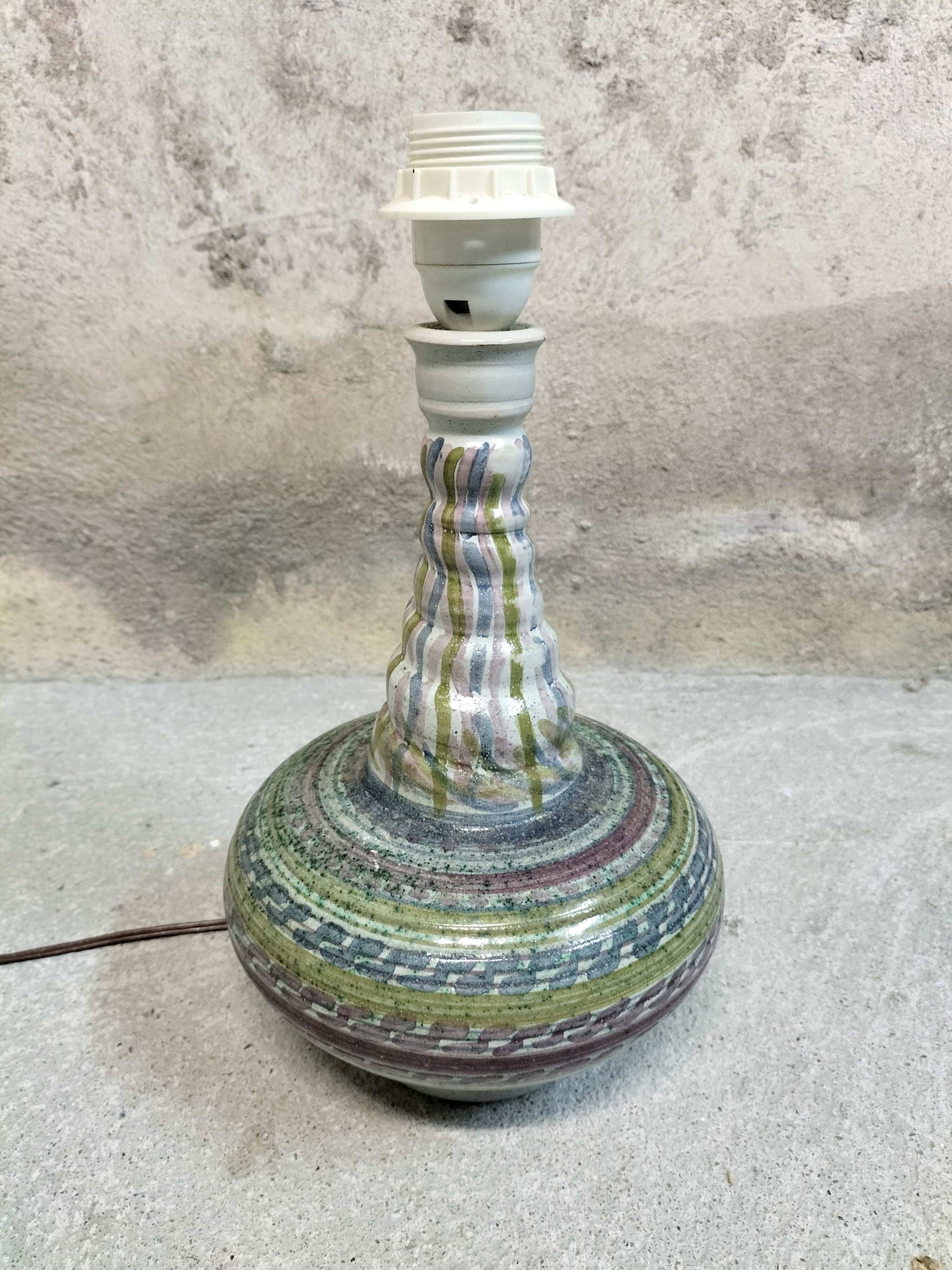 Lampe de table en céramique émaillée