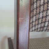Vintage wood and fabric chair