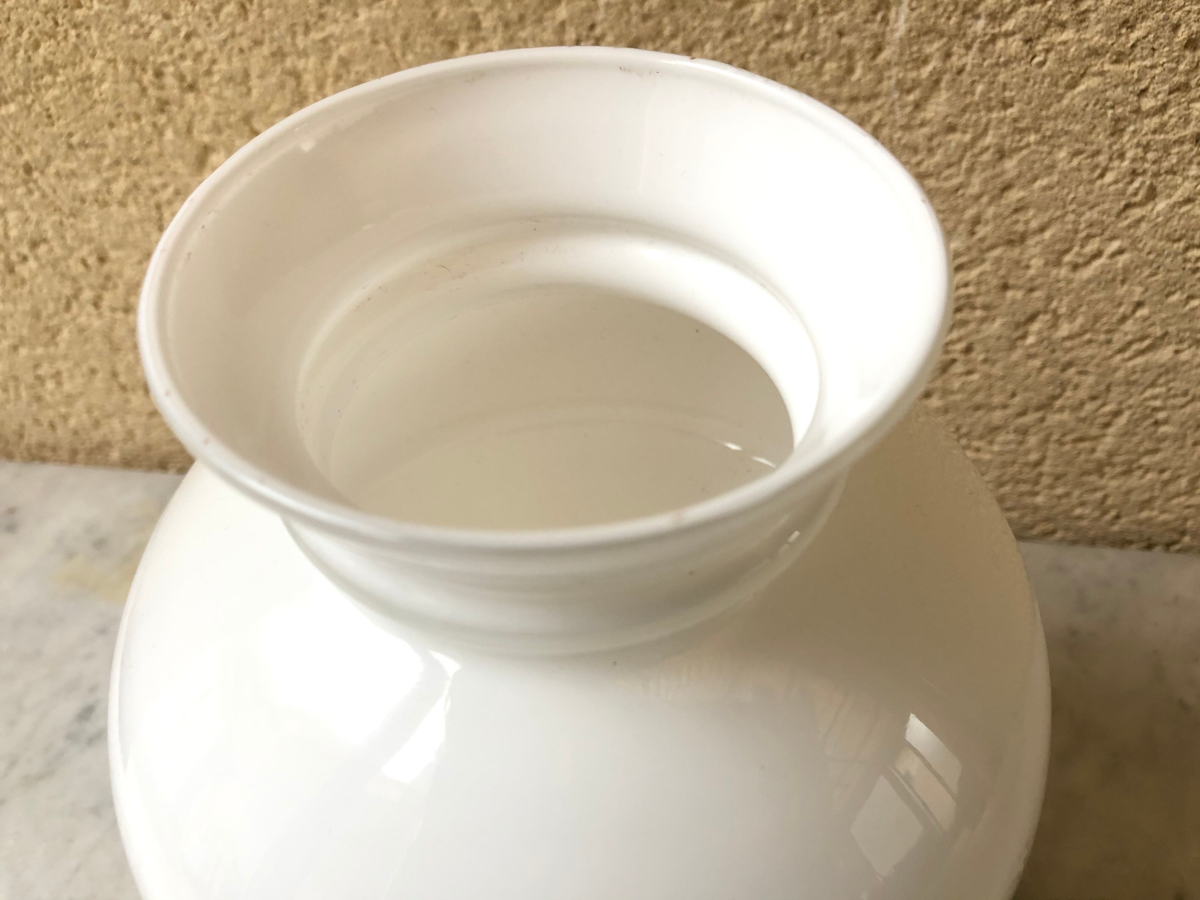 Bedside lamp glass opalin vintage 70