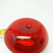 Modernist candle holder, glass, designed by B. Świstacka, Poland, 1970s