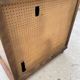 Buffet anglais 2 portes bois massif chêne moyen satin
