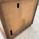 English sideboard with 2 doors, solid wood, medium satin oak
