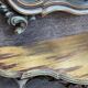 Ancien miroir et console murale en bois sculpté