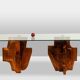 Matteo Ceccarelli. Sculptural table in "brutalist" style. 1980s.
