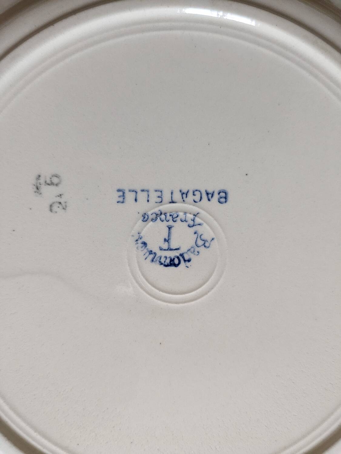 Six Badonviller Bagatelle flat plates