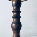 Turned wooden chalet lamp