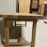 Large solid wood farmhouse table – country style