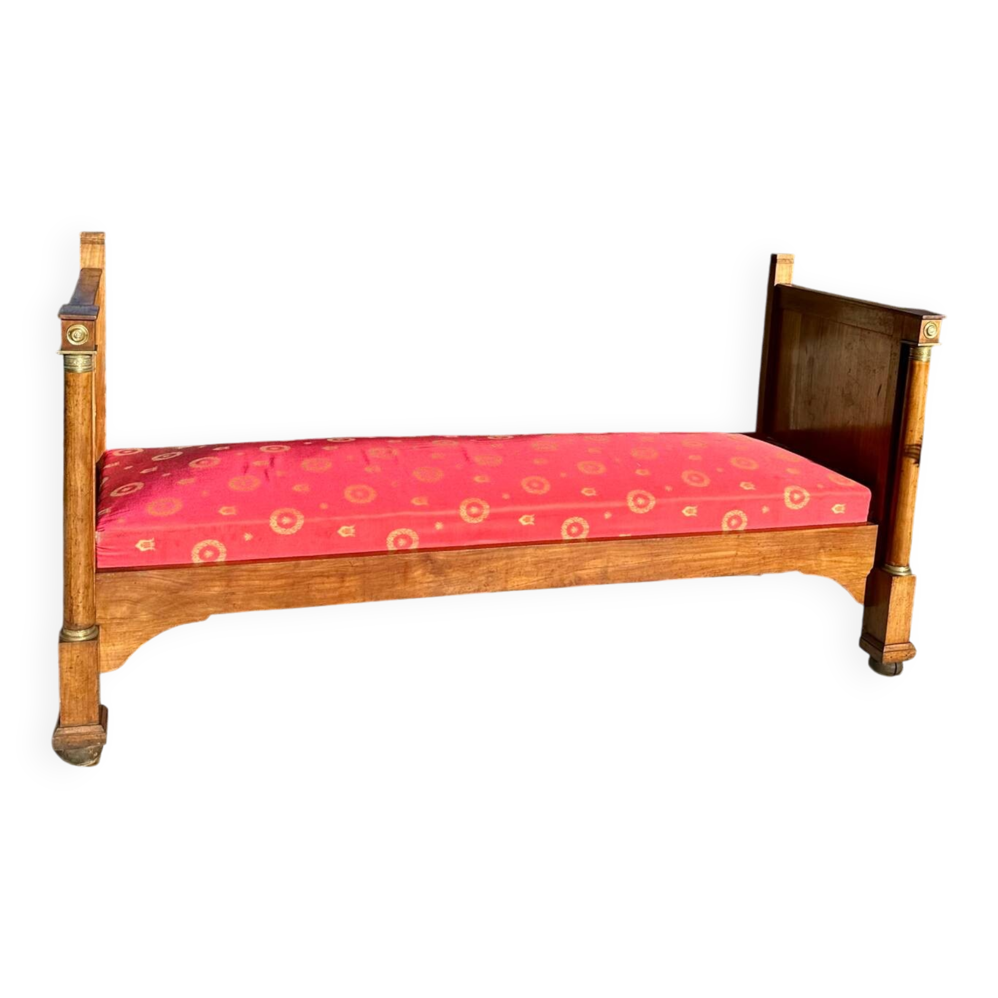 19th Century Empire Period Solid Walnut Daybed