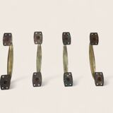 Set of 4 vintage bronze door handles.