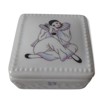 Pierrot porcelain box