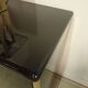 Black lacquered and brass design 70/80