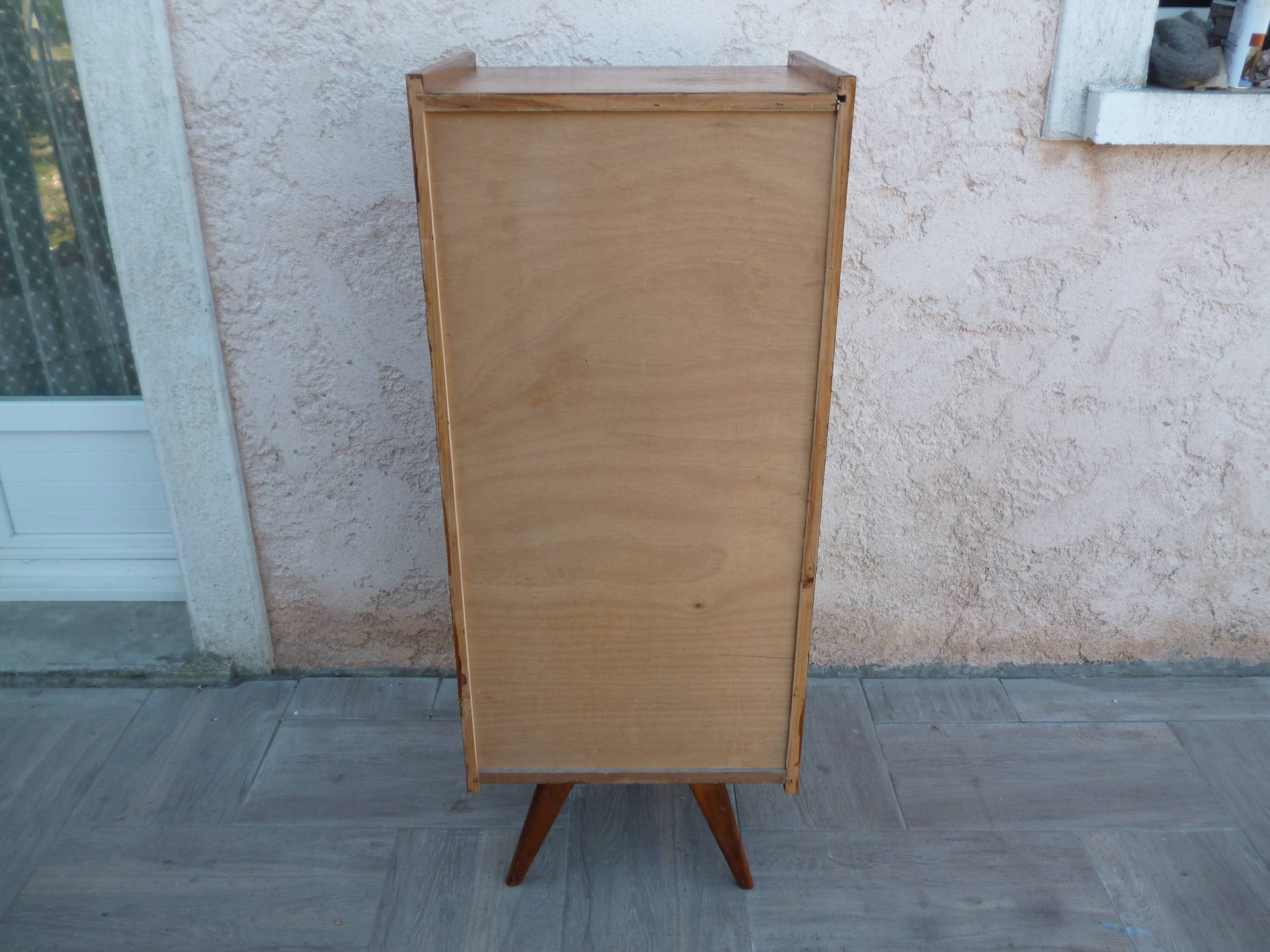 Vintage rattan weekly dresser