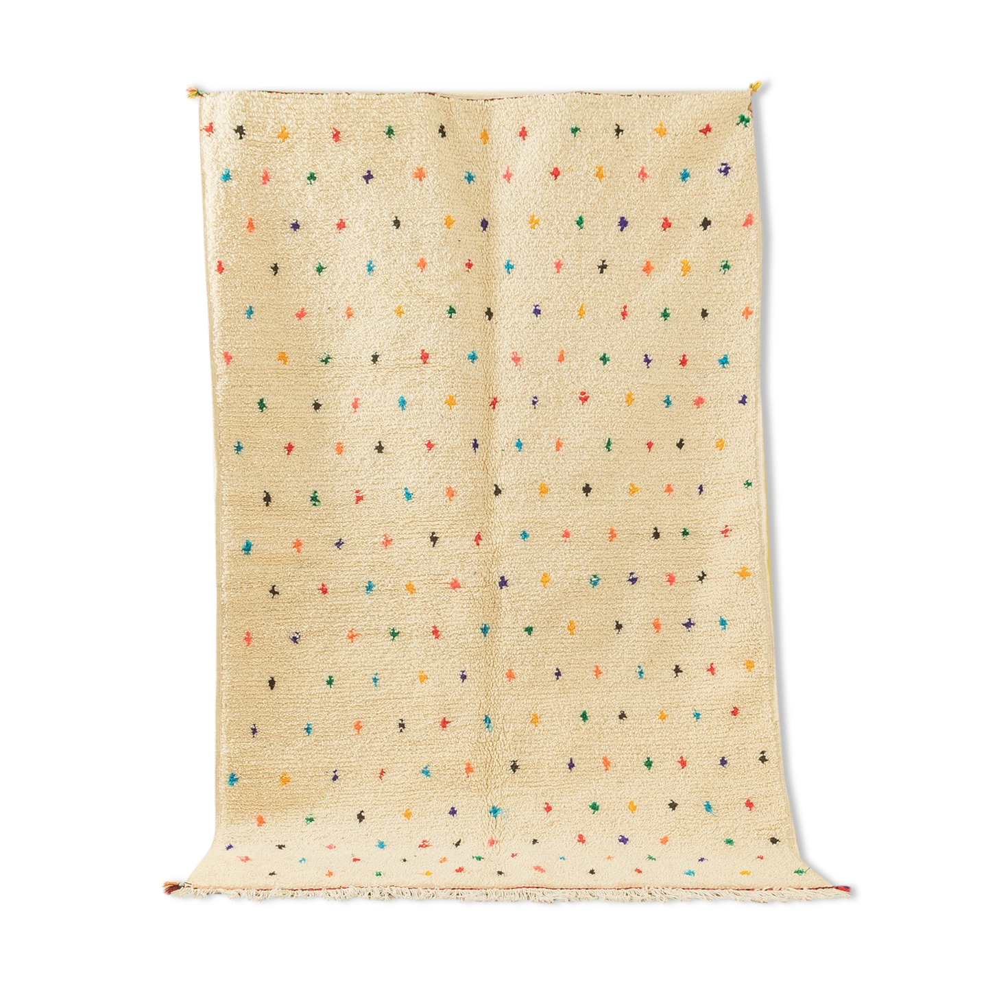 Happy dots, berber rug, 159 x 235