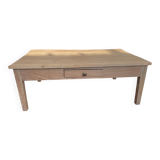 Wooden coffee table with drawer