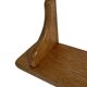 Vintage oak wall rack book shelf 1970s wood minimalist design