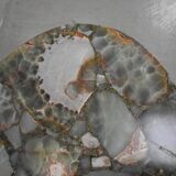 Marble and Forged Iron Low Table - 1950