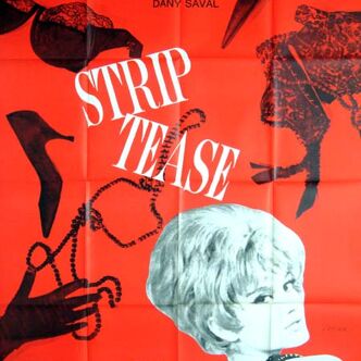 Affiche cinéma originale de 1963.Strip Tease