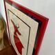 Contemporary Art Painting Signed 1992 Embroidered - Whirling Dervish - Framed