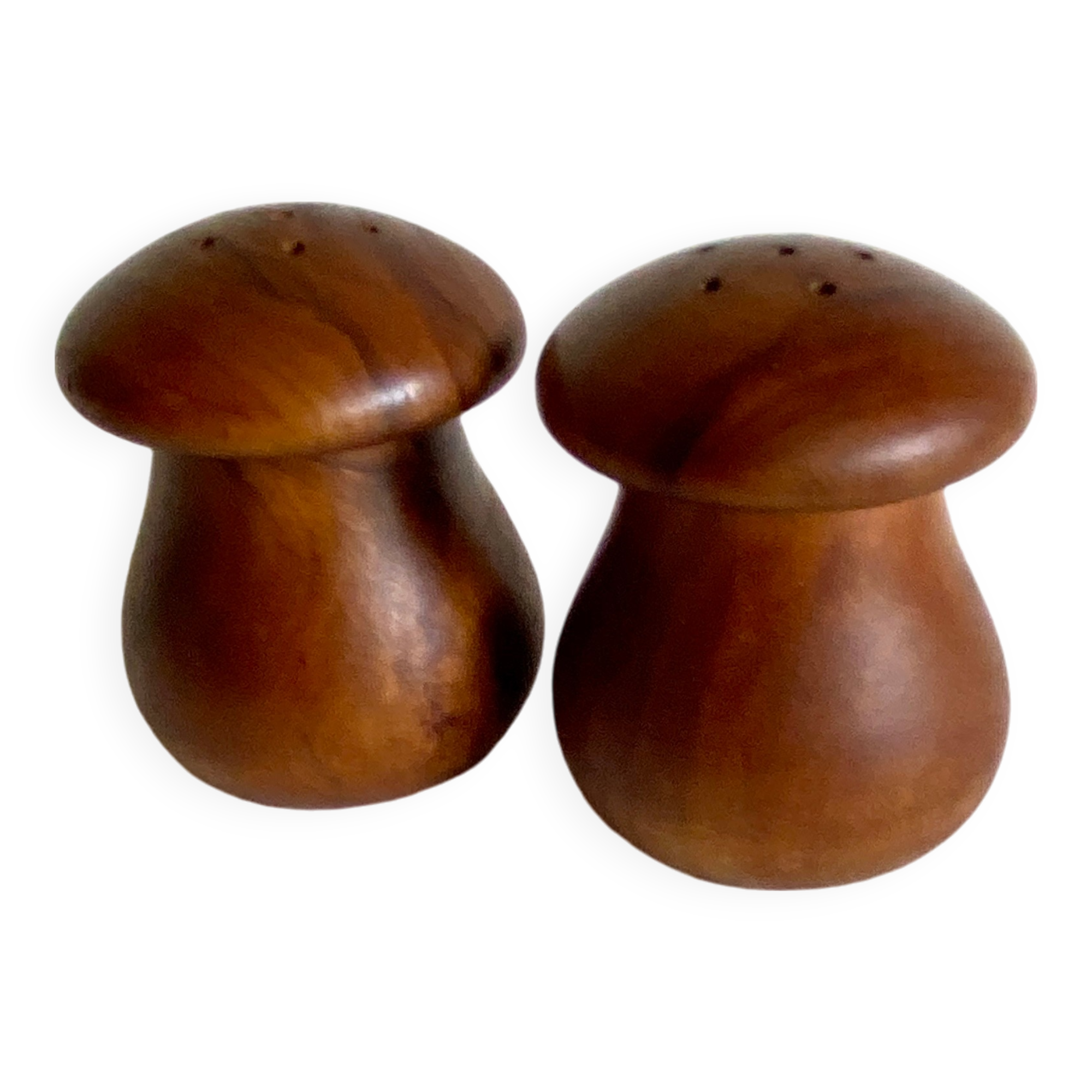Salt and pepper shakers, wood