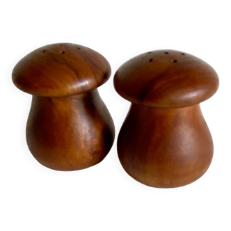 Salière et poivrier en bois