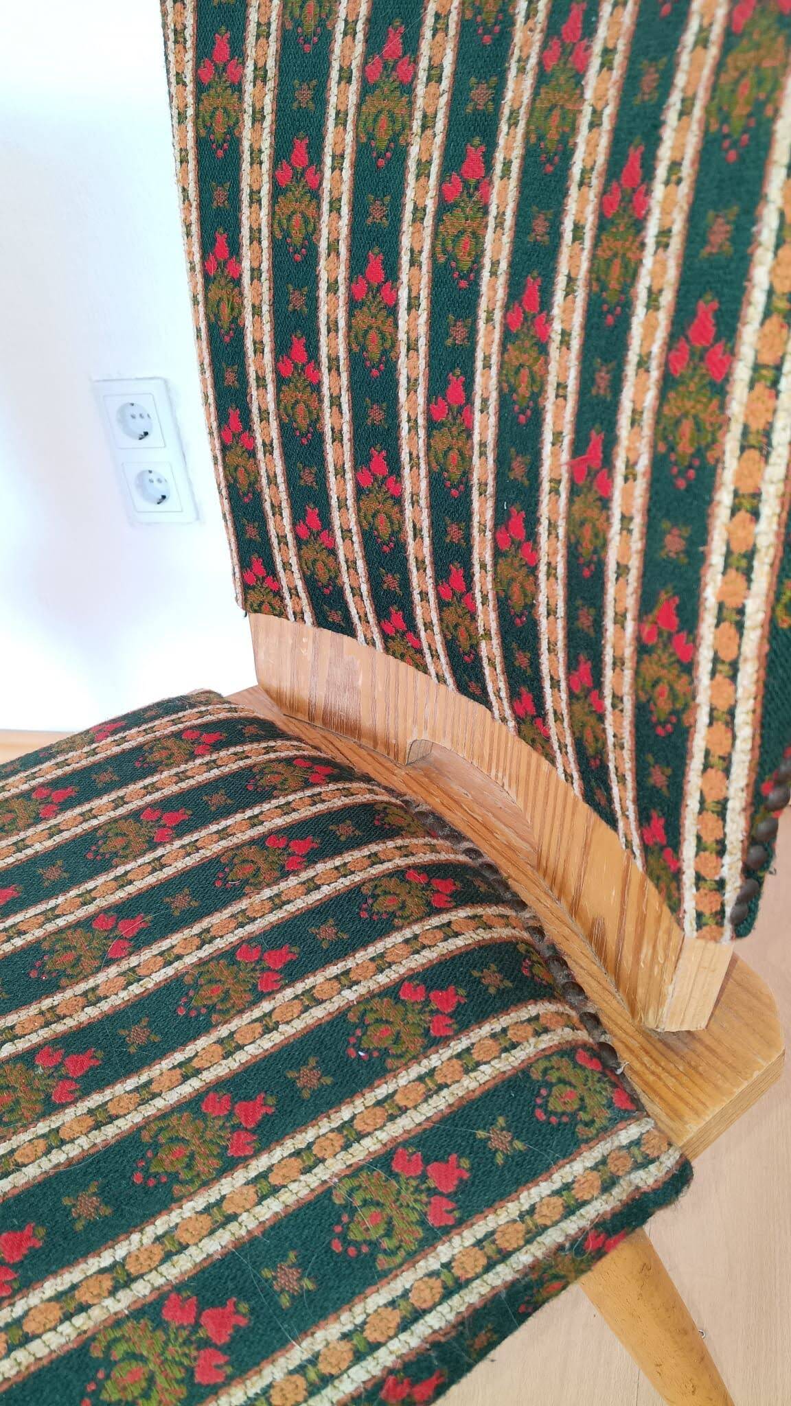 Pair of Modernist Chairs with Compass Legs – 1950s