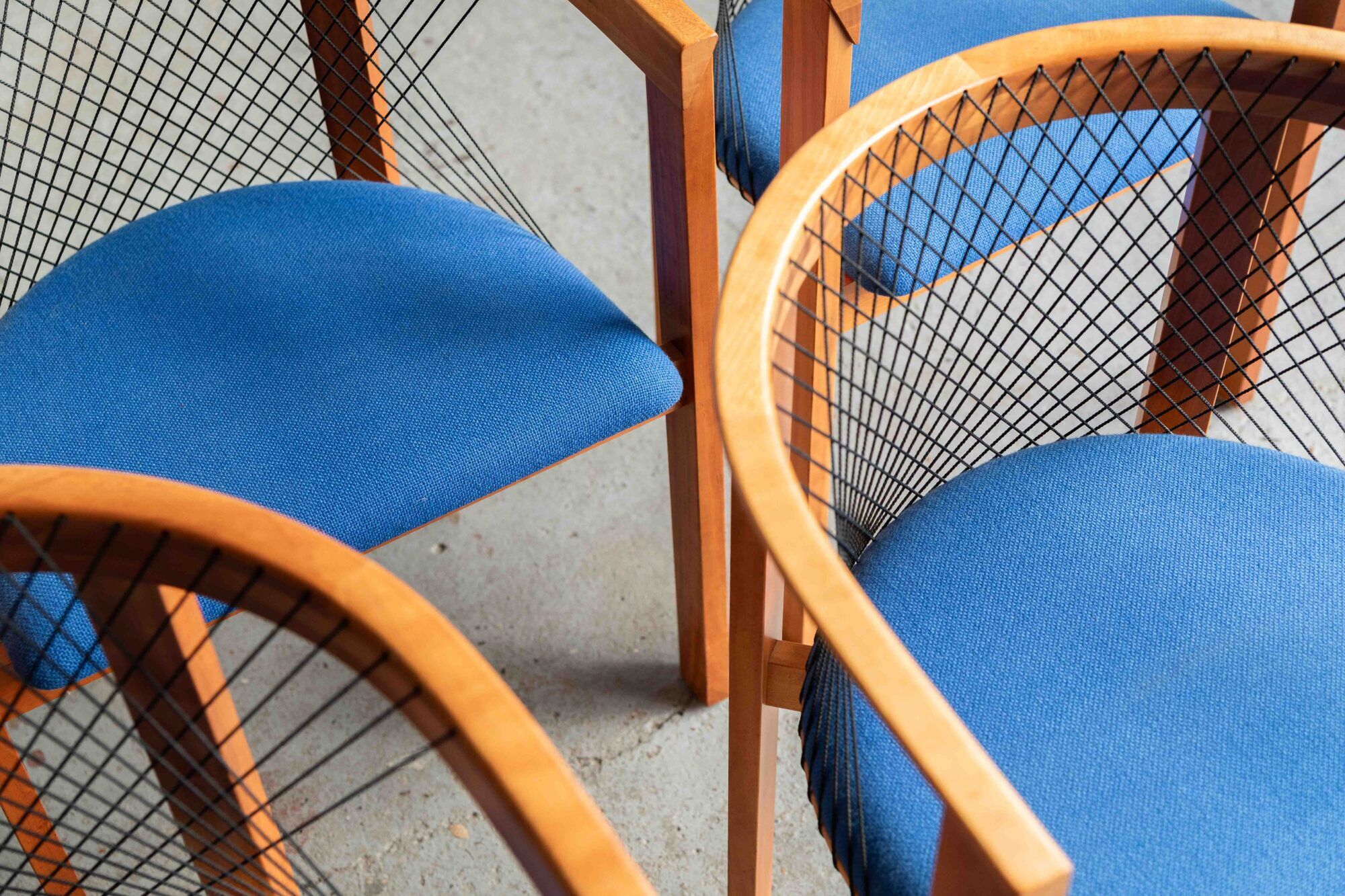Ensemble de 5 chaises de salle à manger par Niels Jorgen Haugesen