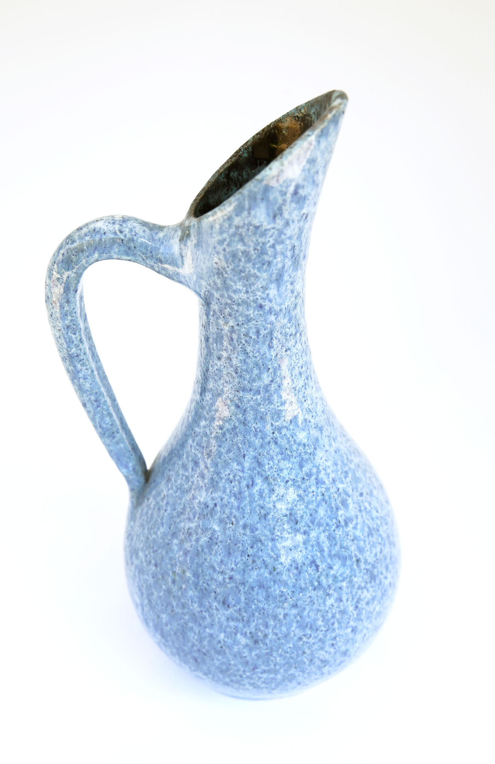 Blue speckled Accolay pitcher