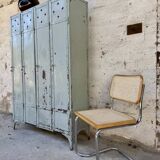 Old metal locker with 4 doors