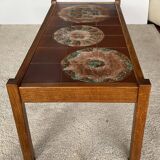 Coffee table in wood and ceramic attributed to Juliette Belarti alias Julien de Covemaeker