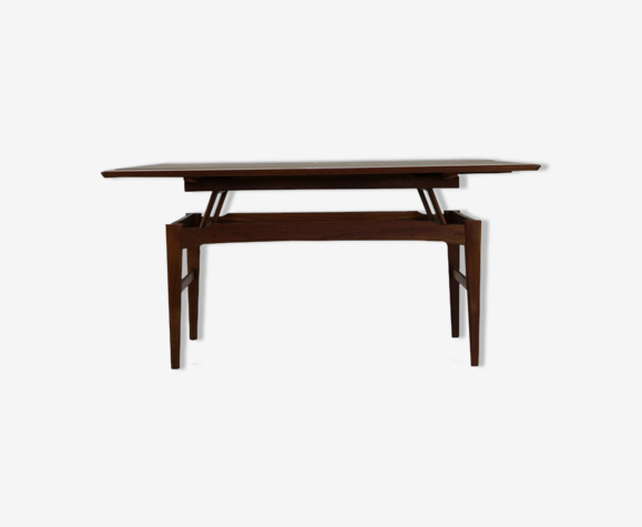 Table à manger réglable d’ascenseur des années soixante par Niels Bach pour Randers Danemark