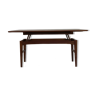 Table à manger réglable d’ascenseur des années soixante par Niels Bach pour Randers Danemark