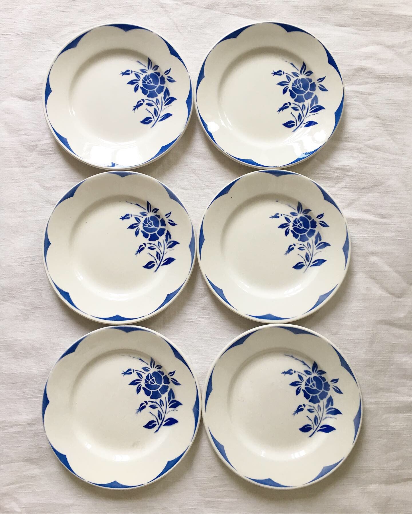 6 plates for dessert digoin Corsica