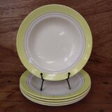 5 vintage deep plates from Primefleur Françoise