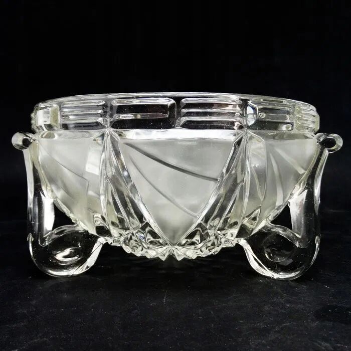 N3b art deco libochovice pinkish bowl