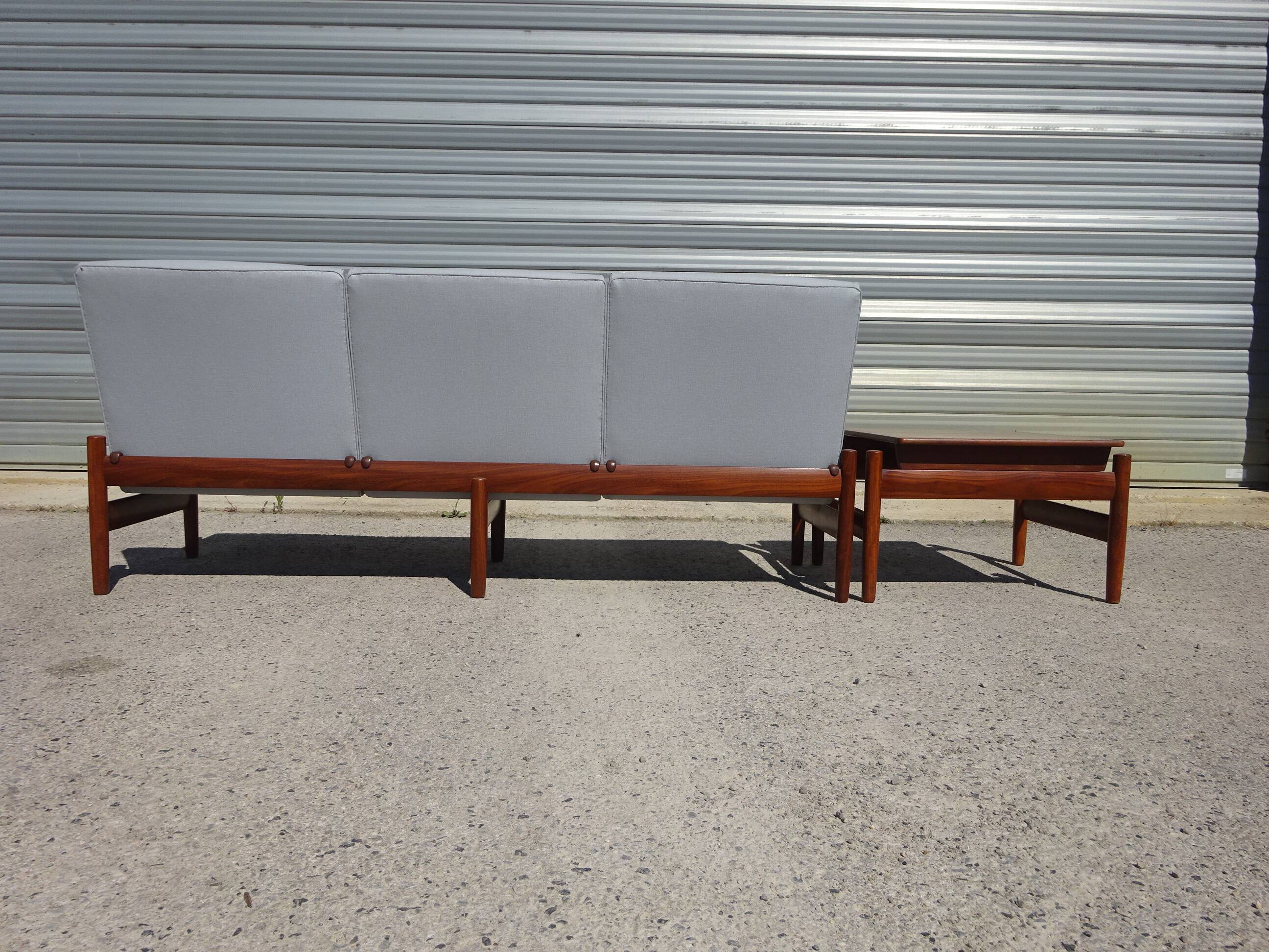 Modular vintage lounge set in teak signed by Karl SØrlie & SØnner.