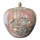 Covered porcelain jar from Canton China