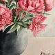 Aquarelle pivoines vintage